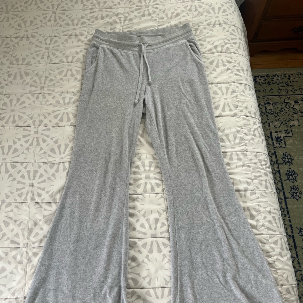 Aerie Gray Flare Pants